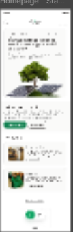Customer app homepage