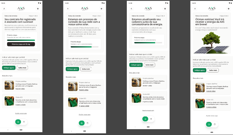 Client onboarding status states